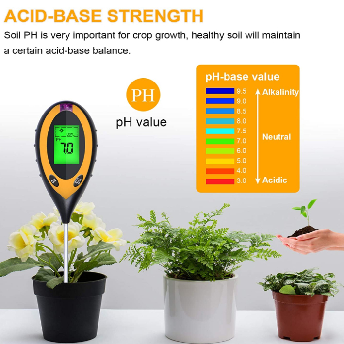 Tester gleby 4 w 1: miernik pH – Soil Ph Meter recenzja i cena