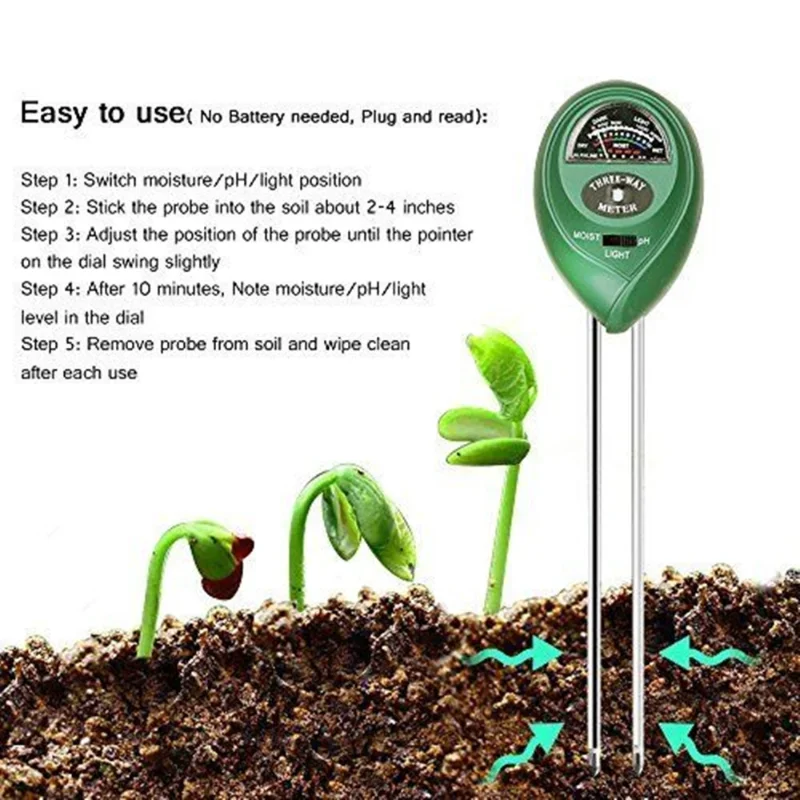 Miernik pH do ogrodu Światło s – Soil Ph Meter recenzja i cena