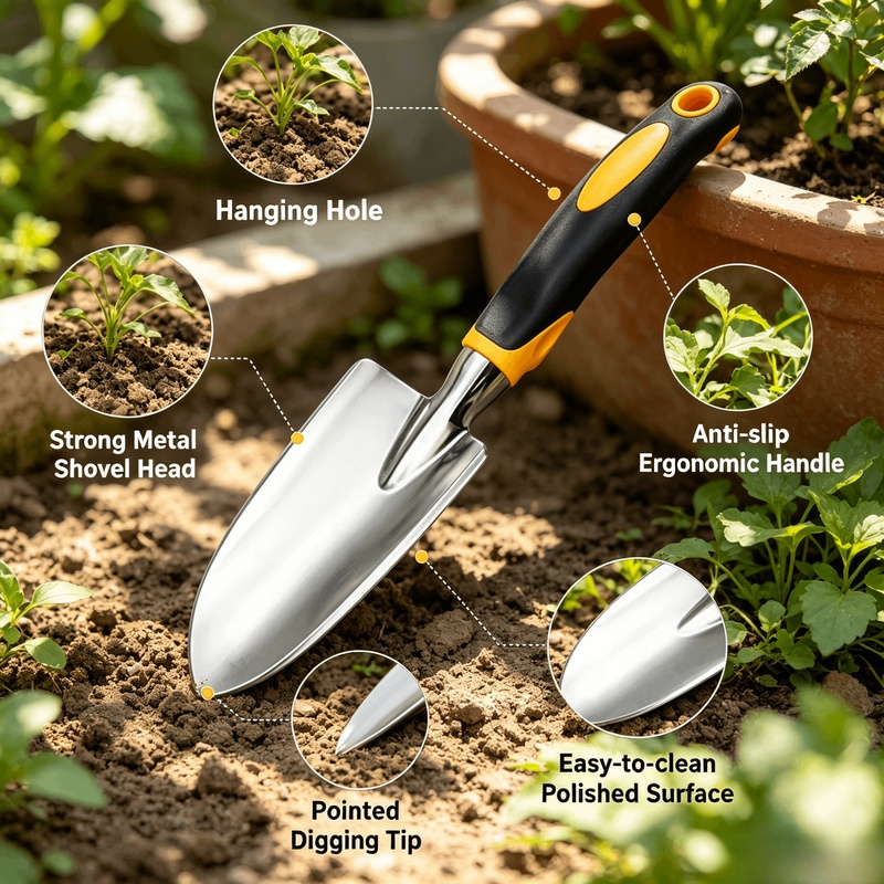 Łopatka ogrodowa ze stali nier – Garden Hand Trowel recenzja i cena