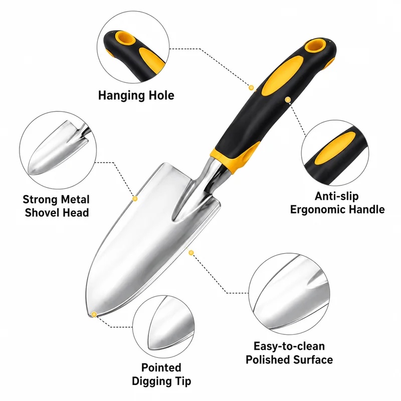 Łopatka ogrodowa ze stali nier – Garden Hand Trowel recenzja i cena