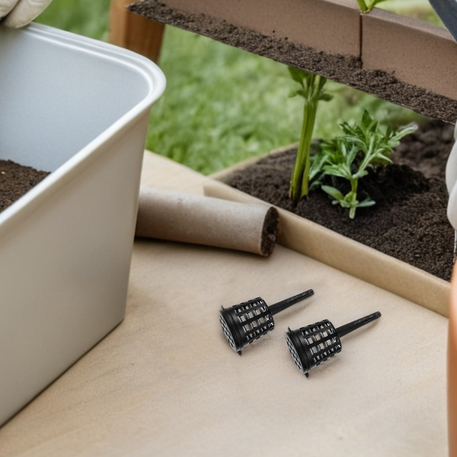 180 szt. Kompaktowy plastikowy – Gardening Tools Basket recenzja i cena