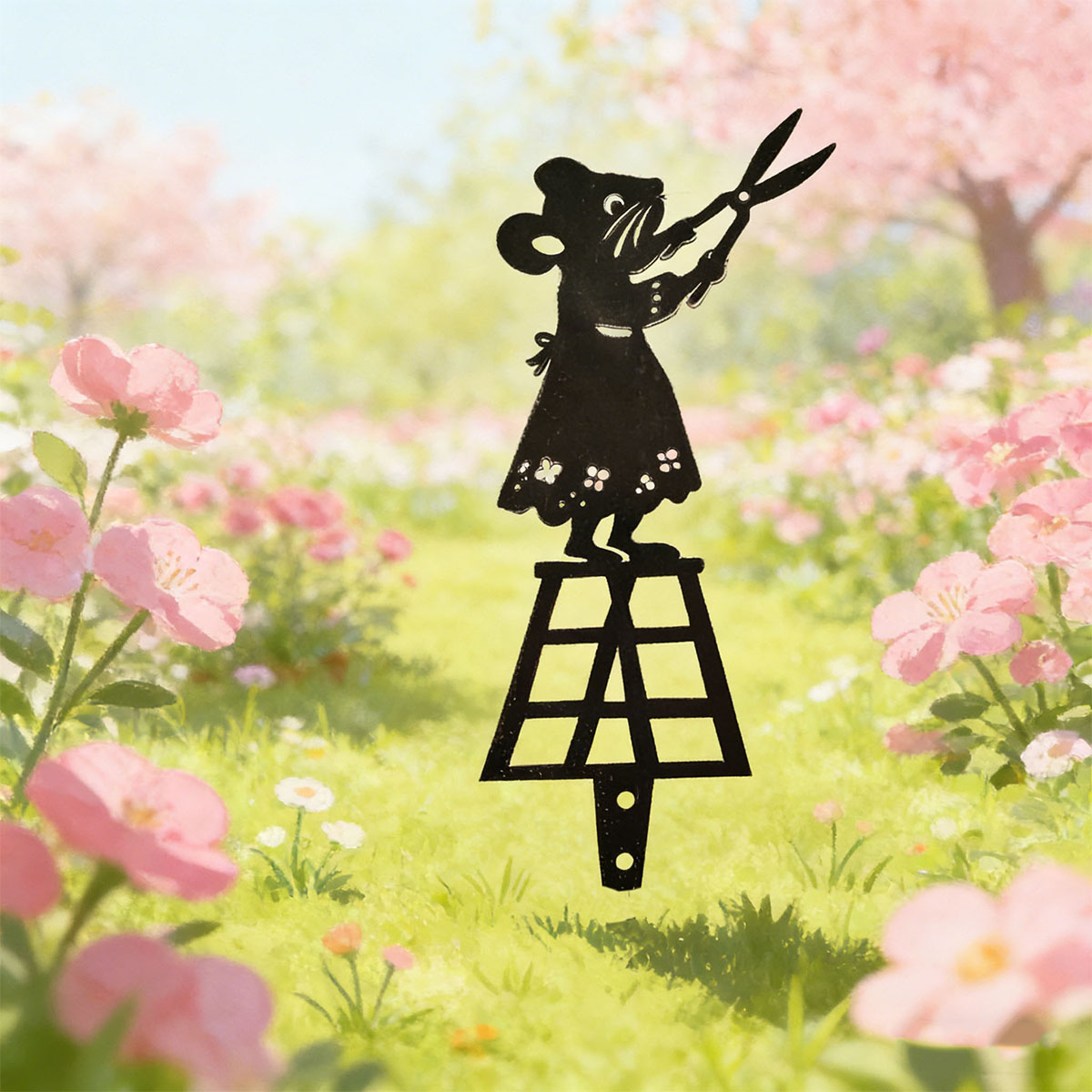 Czarna metalowa kolumna ogrodo – Gardening Tools Combo recenzja i cena