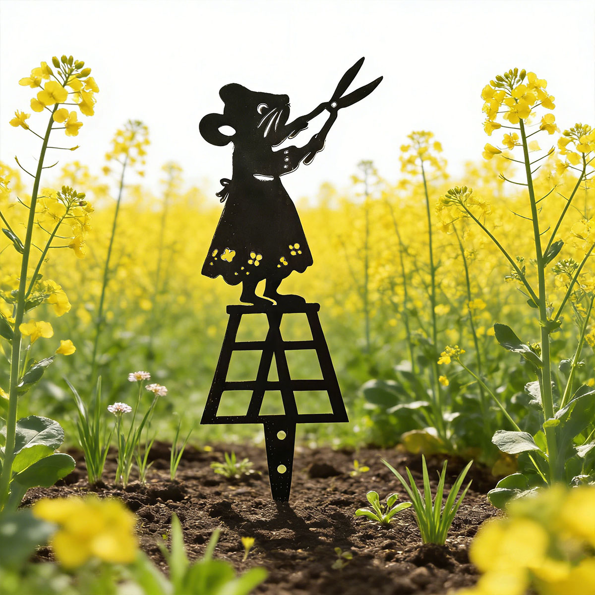Czarna metalowa kolumna ogrodo – Gardening Tools Combo recenzja i cena