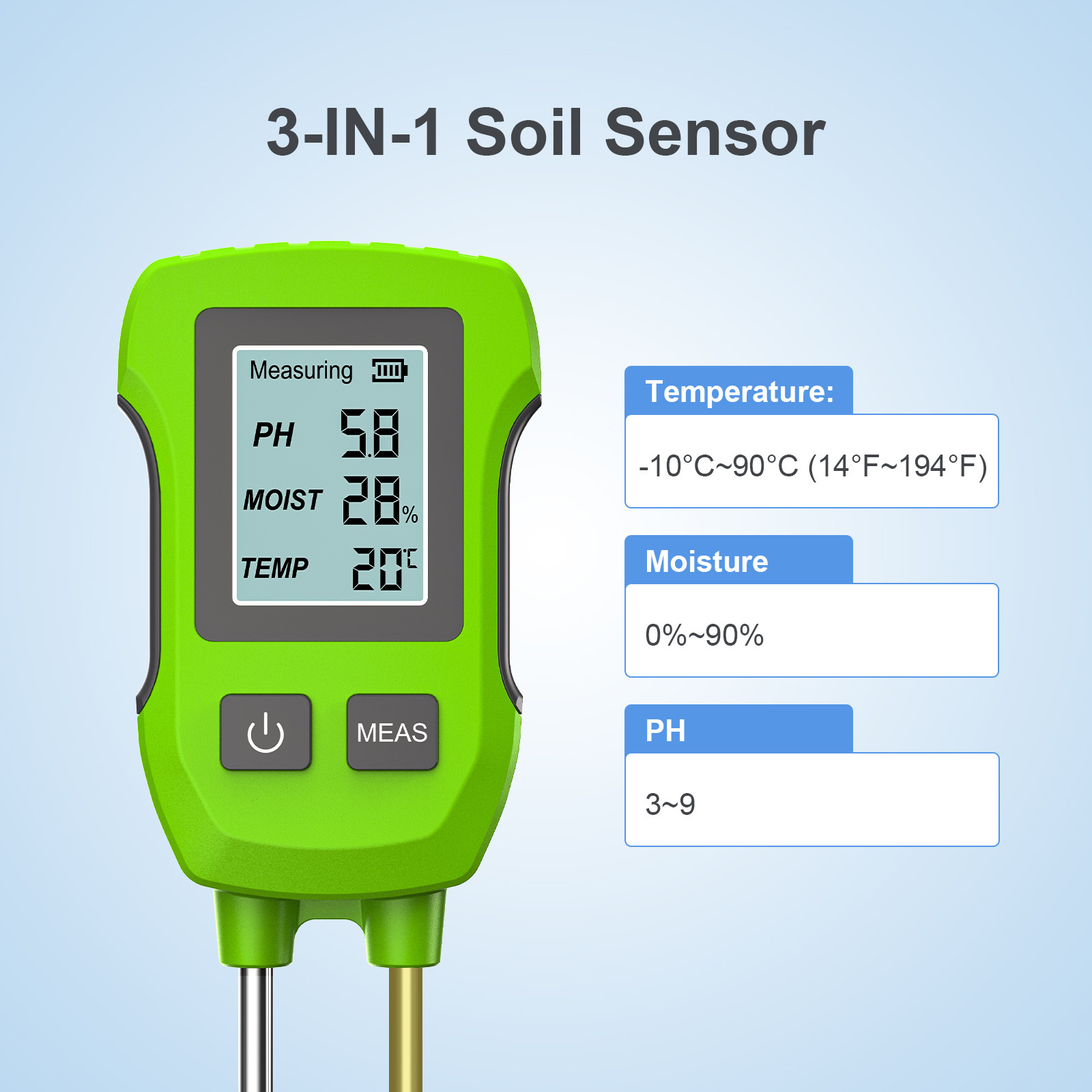 Uniwersalny cyfrowy tester gle – Soil Ph Meter recenzja i cena